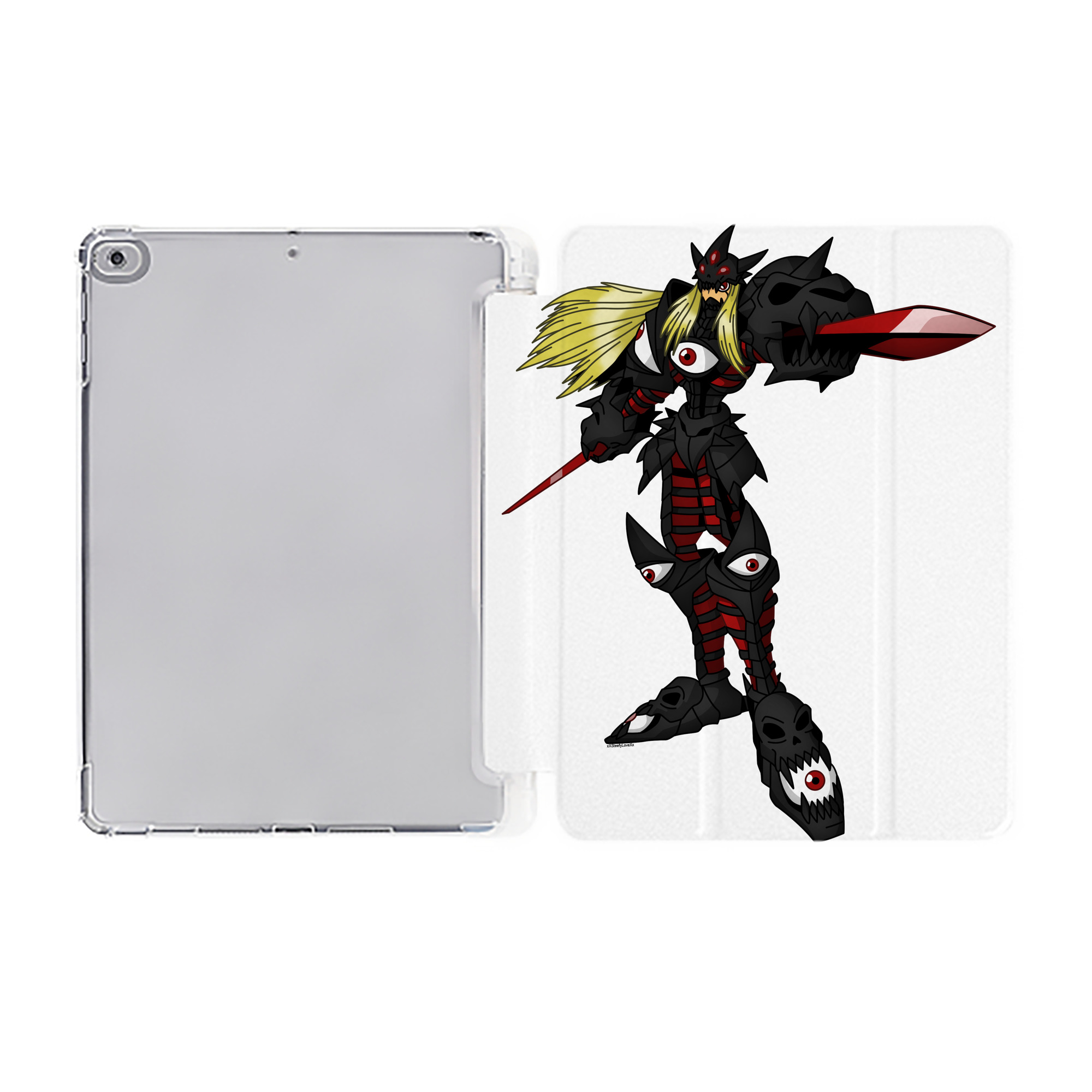 （画像用） Digimon デジタルモンスター/デジモン IPad ケース ペン収納付き 三つ折りスタンド PUレザー×シリコン 対応機種9.5/10.5/10.9インチ